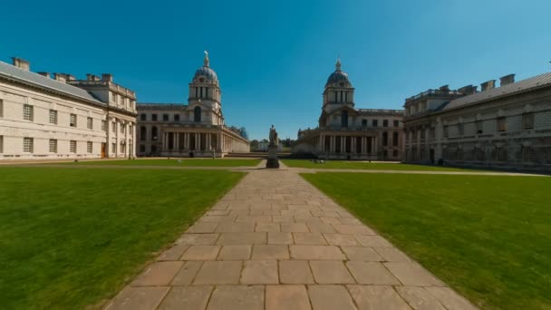 Royal Naval College w Greenwich, Londyn, Wielka Brytania — Wideo stockowe