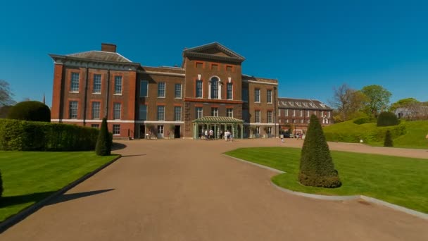 Kensington Palace, Londen, Engeland, Uk — Stockvideo