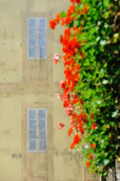 Italiano dipinto falsa finestra sulla casa — Foto Stock