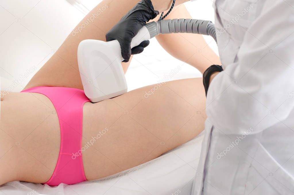 procedure of laser epilation of the bikini area