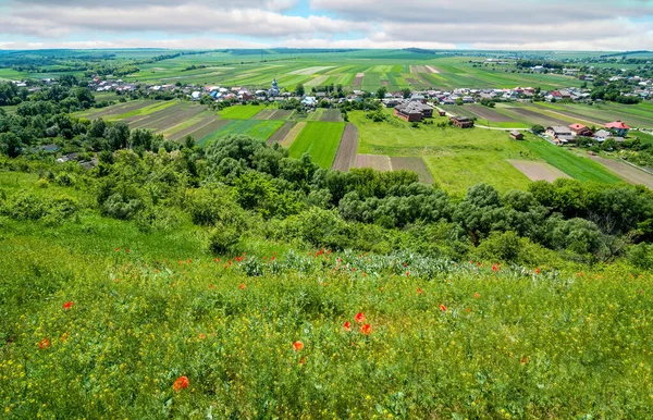 Ucrania Pueblo Podgora Región Ternopil Distrito Terebovlya Monasterio Pidhiryan Vista — Foto de Stock