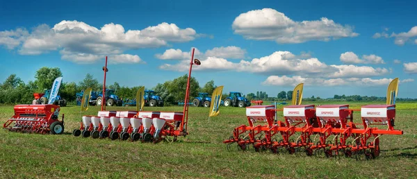 Bezirk Mostys Kyi Gebiet Lviv Ukraine September 2019 Landmaschinenpräsentation Sämaschinen — Stockfoto