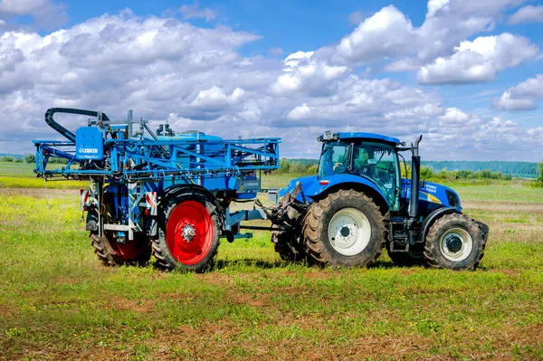 Mostys Kyi District Львів Region Ukraine September 2019 Agricultural Machinery — стокове фото