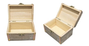 Beyaz, Hediyelik P üzerinde eski Vintage aç kutusu ahşap sandık göğüs yalıtım