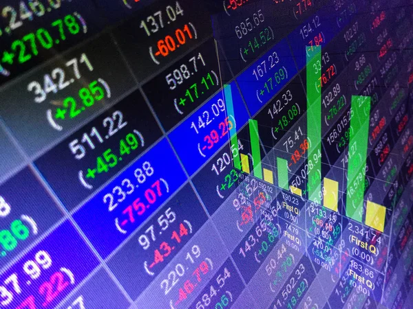 Finansal borsa döviz, iş rapor kavramı backgro