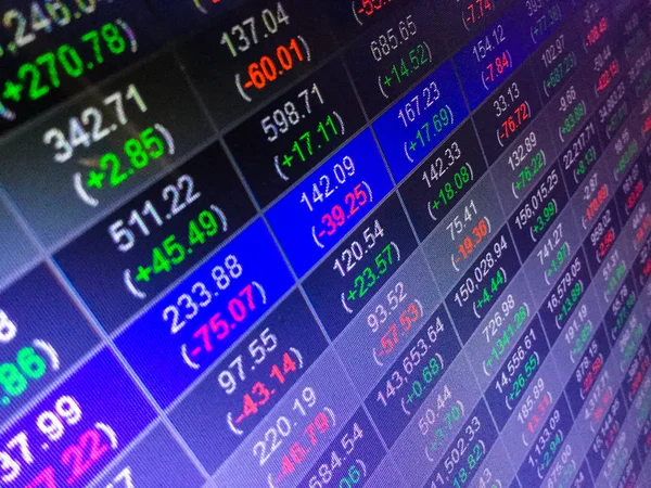 Stock market display board concept background — Stock Photo, Image