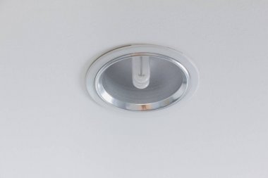 Daire şekli tavanda Beyaz ampul