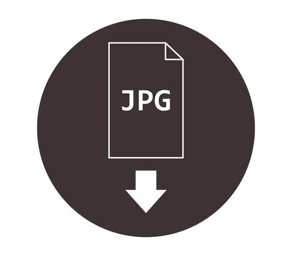 Jpg download ilustrado e colorido — Fotografia de Stock