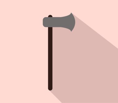 Resimli ve renkli simge balta