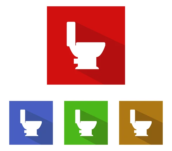 Conjunto de ícones sanitários ilustrados e coloridos — Fotografia de Stock