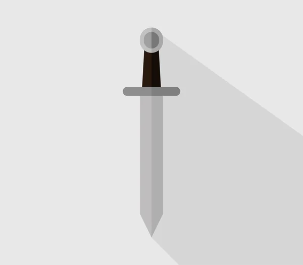 Illustrated and colored sword icon — Stock Photo, Image