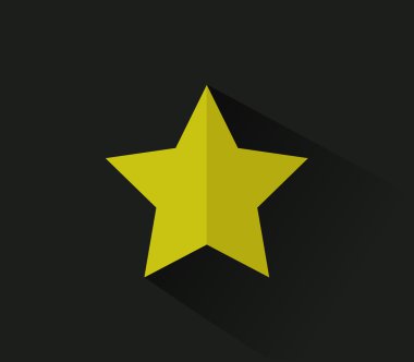 Resimli ve renkli yıldız