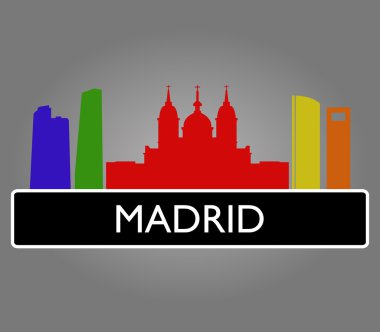 Resimli Madrid manzarası