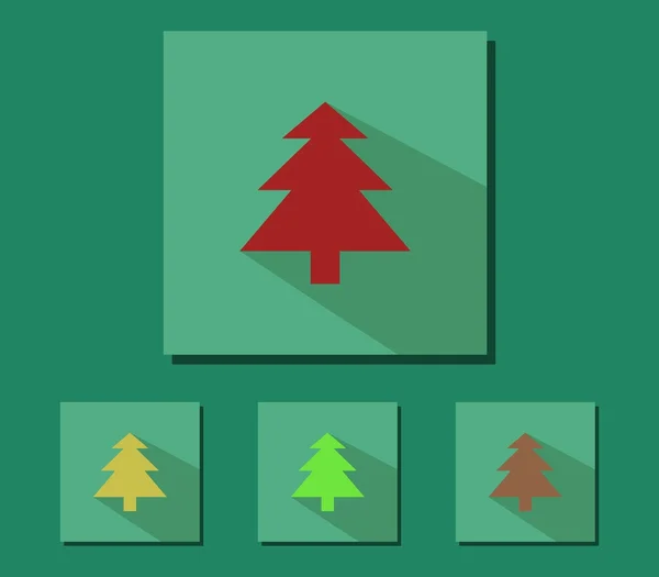 Set of christmas tree — Stock Photo, Image