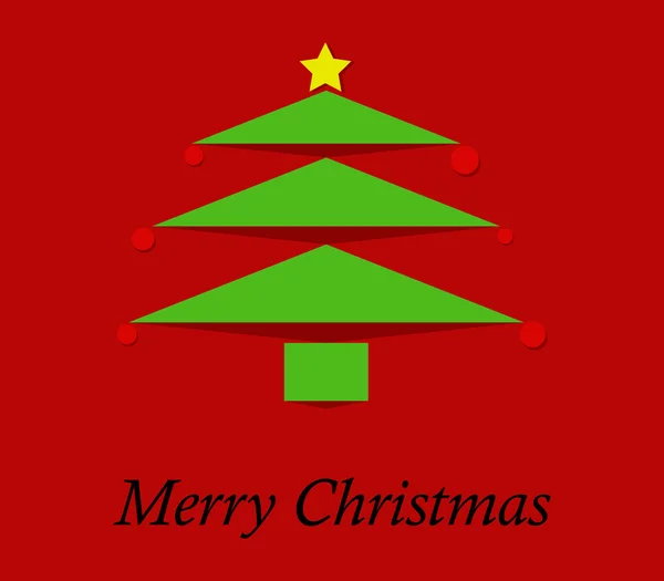 Εικονογραφημένο και χρωματιστό χριστουγεννιάτικο δέντρο — Φωτογραφία Αρχείου