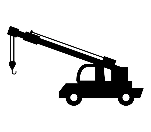 Crane on white background — Stock Photo, Image