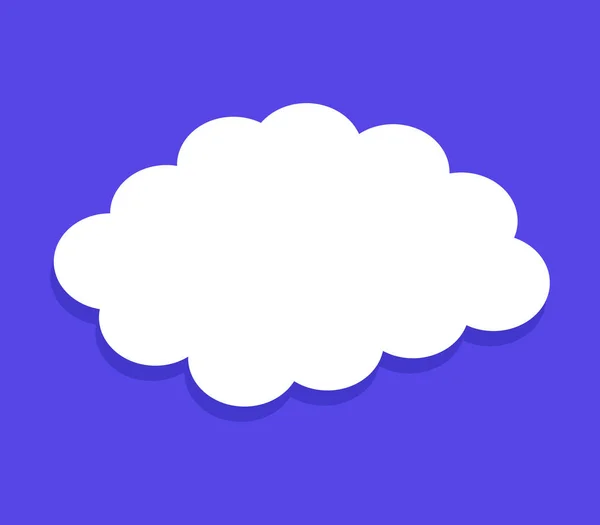 Cloud illustrated with shadow — Stock Photo, Image