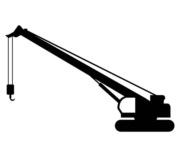 Icon truck crane illustrated on a white background — Stock Photo, Image