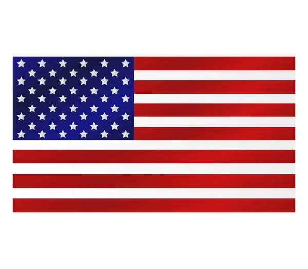 Ons vlag geïllustreerd op een witte achtergrond — Stockfoto
