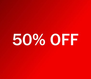 Beyaz bir arka plan üzerinde gösterilen simge kapalı % 50