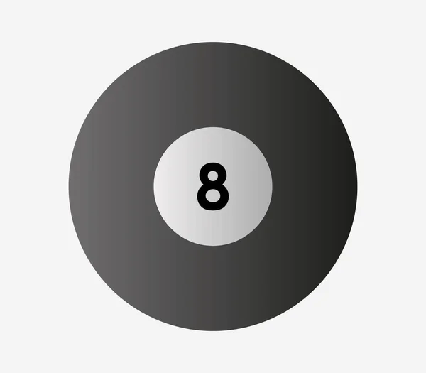 8 černá ikona na bílém pozadí — Stockový vektor