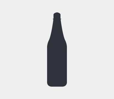 simge su şişesi üzerinde beyaz bir arka plan resimli