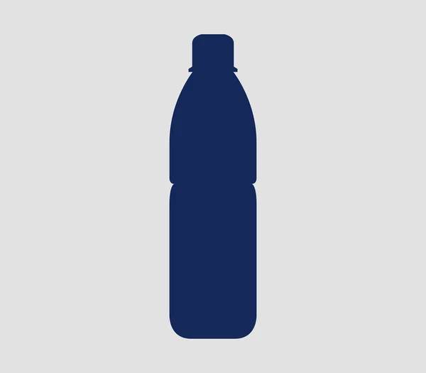 Symbol Wasserflasche auf weißem Hintergrund — Stockvektor