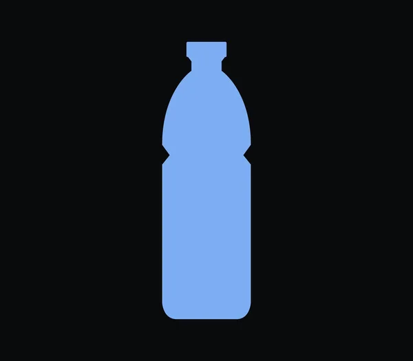 Symbol Wasserflasche auf weißem Hintergrund — Stockvektor