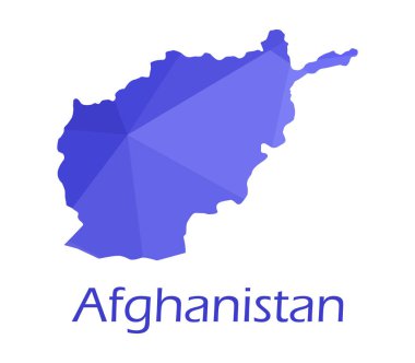 Beyaz bir arka plan üzerinde resimli Afganistan Haritası
