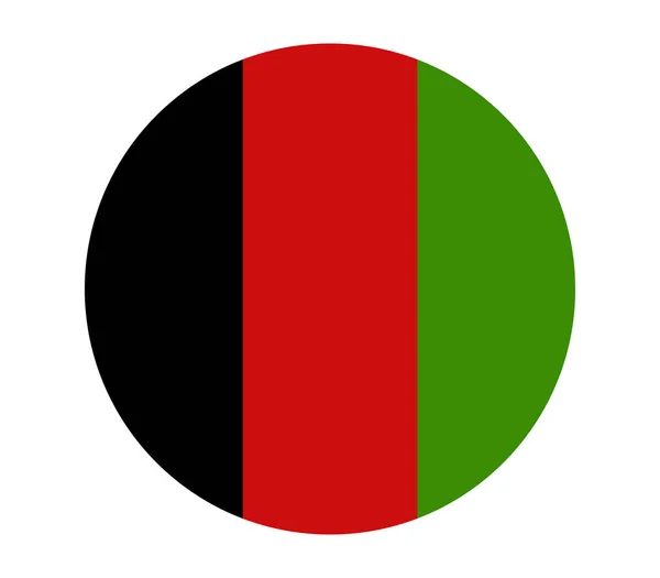 Bandiera di Afghanistan illustrata su sfondo bianco — Vettoriale Stock
