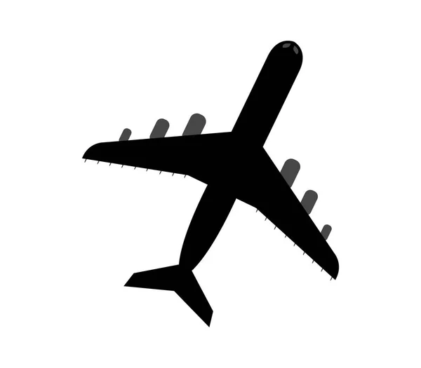 Repülőgép ikon illusztrálja egy fehér háttér — Stock Vector