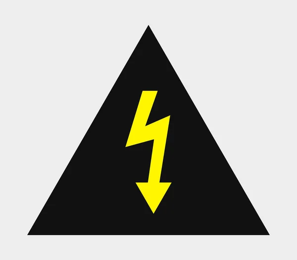 Pictogram elektrische waarschuwingsbord — Stockvector
