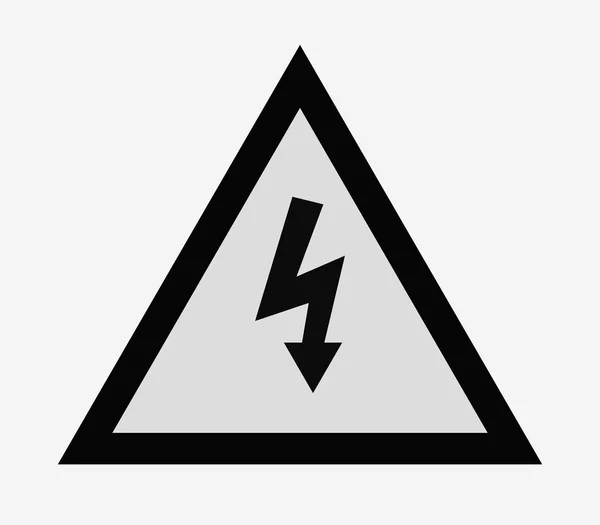 Pictogram elektrische waarschuwingsbord — Stockvector