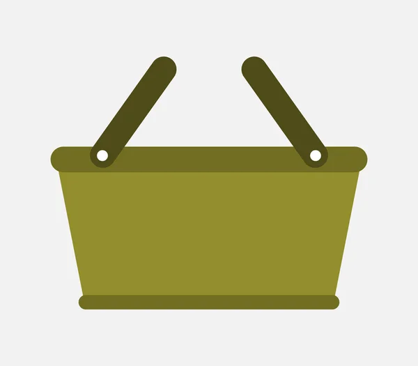 Иконка корзины для покупок — стоковый вектор