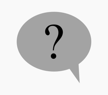 Soru işareti simgesi resimli