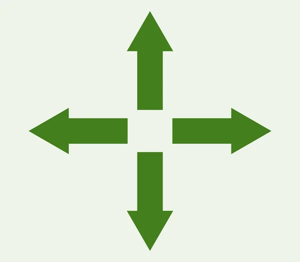 Expandir las flechas del icono ilustradas sobre un fondo blanco — Vector de stock