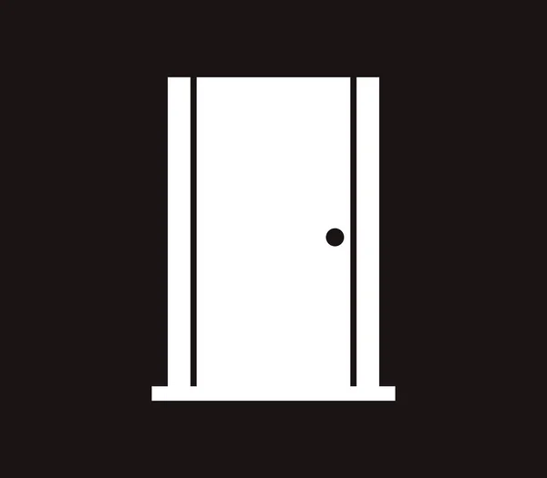 Bir kapı resimli simgesi — Stok Vektör