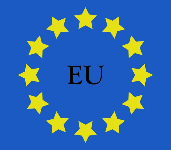 Icône drapeau de l'Union européenne — Image vectorielle