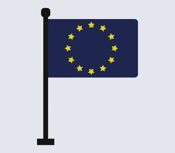 Icône drapeau de l'Union européenne — Image vectorielle