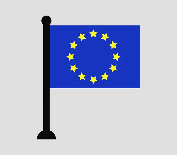 Icône drapeau de l'Union européenne — Image vectorielle