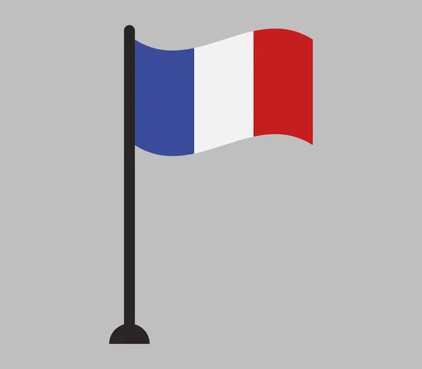 Fransa bayrağı simgesi — Stok Vektör