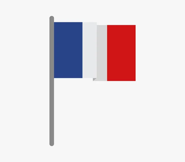 Εικονίδιο σημαία της Γαλλίας — Διανυσματικό Αρχείο