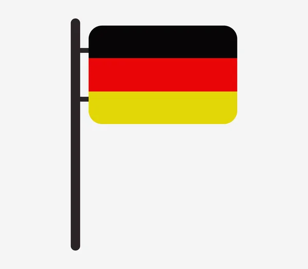 Ikona vlajka Německa — Stockový vektor