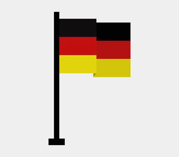 Icono de bandera de alemania — Archivo Imágenes Vectoriales