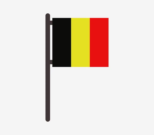 Ikonen Belgiens flagga — Stock vektor