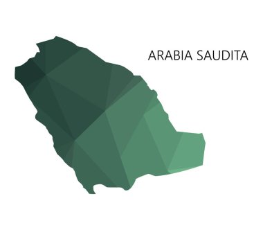 Suudi Arabistan harita üzerinde beyaz bir arka plan resimli