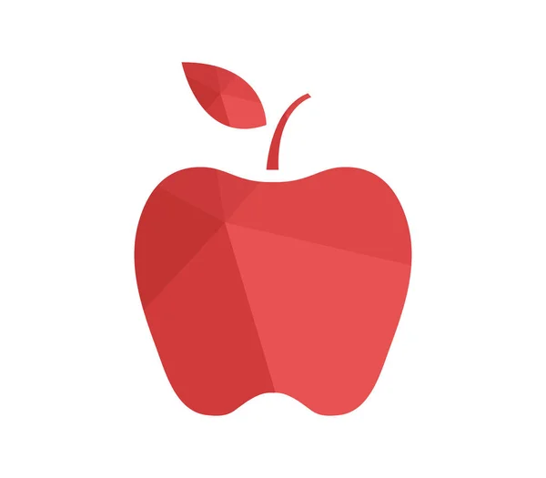 Apple-pictogram geïllustreerd op een witte achtergrond — Stockvector