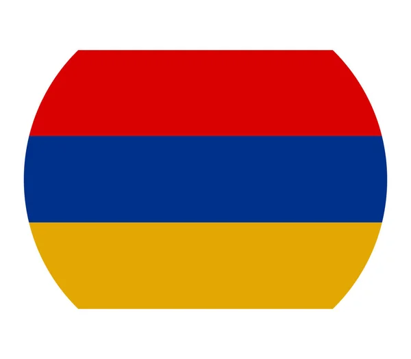 Bandera ilustrada de Armenia sobre fondo blanco — Vector de stock