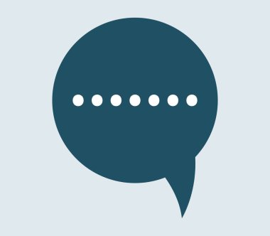 sohbet simgesi beyaz bir arka plan üzerinde resimli