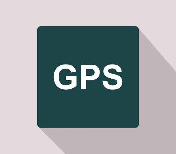 GPS, ilustrowany na białym tle — Wektor stockowy